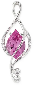 Pink Sapphire Pendant at Helmut Jewelry