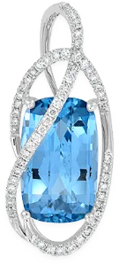 Aqua Spinel Pendant at Helmut Jewelry
