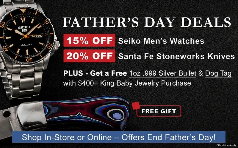 Father's Day Deals at HELMUT the Jeweler